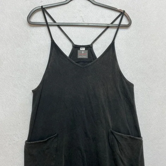 Free Movement FP Jumpsuit Overalls Womens Size Small Charcoal Harem Romper - Picture 2 of 9
